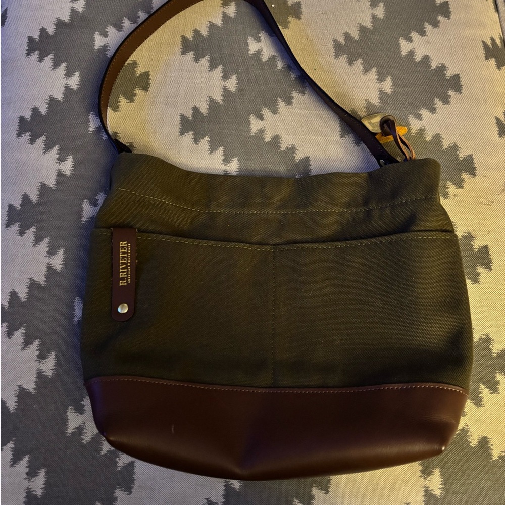 R. Riveter Canvas Hobo Bag